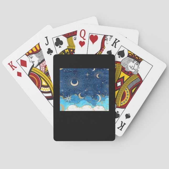 Jeu De Cartes Whimsigoth Nuages Sun Moon Witchy Classic (dos)