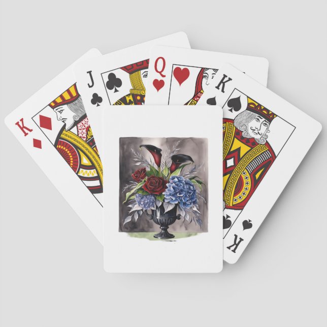 Jeu De Cartes Whimsigothique - Gothique Floral Vase esthétique C (dos)