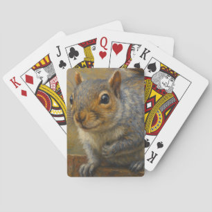 Jeu De Cartes Whimsy des bois - Portrait réaliste des écureuil