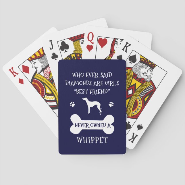 Jeu De Cartes Whippet chien meilleur ami (dos)