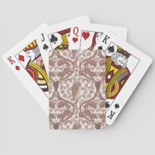 Jeu De Cartes Whispers/Chouettes et écureuils des bois dans le c