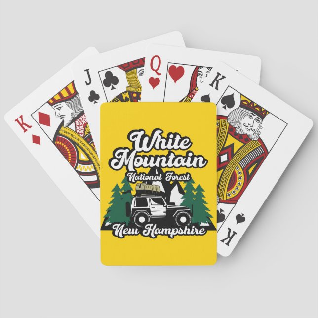 Jeu De Cartes White Mountain National Forest New Hampshire (dos)