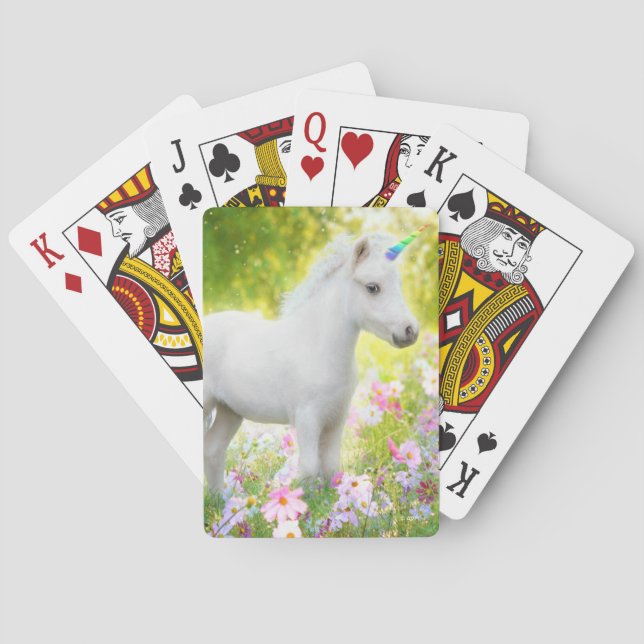 Jeu De Cartes White Pony Unicorn (dos)