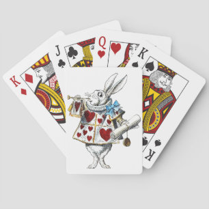 Jeu De Cartes White Rabbit Alice Wonderland Hearts