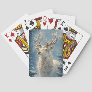 Jeu De Cartes White Stag Portrait Mysar Winter Art