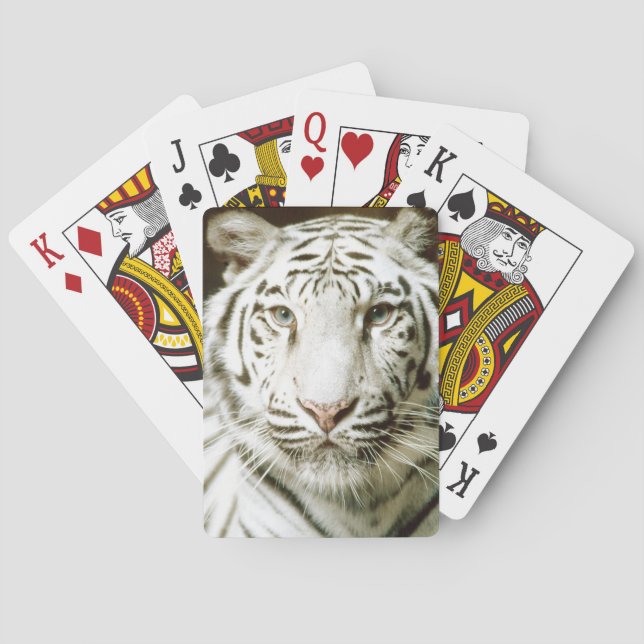 Jeu De Cartes White Tiger Face (dos)