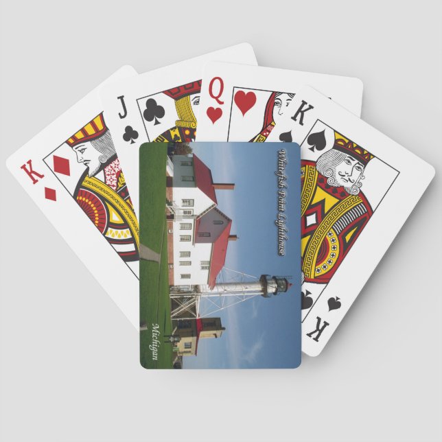 Jeu De Cartes Whitefish Point Lighthouse jouant aux cartes (dos)