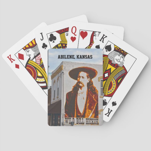Jeu De Cartes Wild Bill Hickok Mural, Abilene, Kansas (dos)