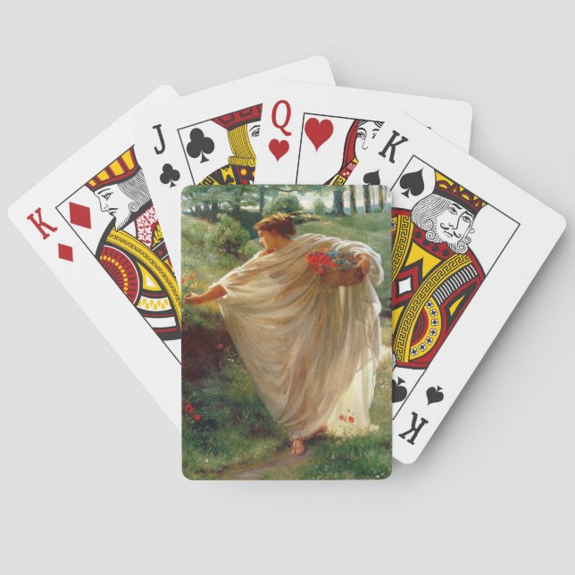 Jeu De Cartes Wild Blossoms (par Edward Poynter) (dos)