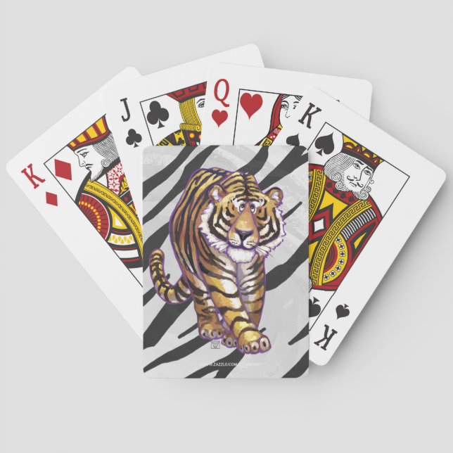 Jeu De Cartes Wild Me Tiger noir et blanc (dos)