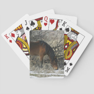 Jeu De Cartes Wild Mustang Horse in the Snow 1
