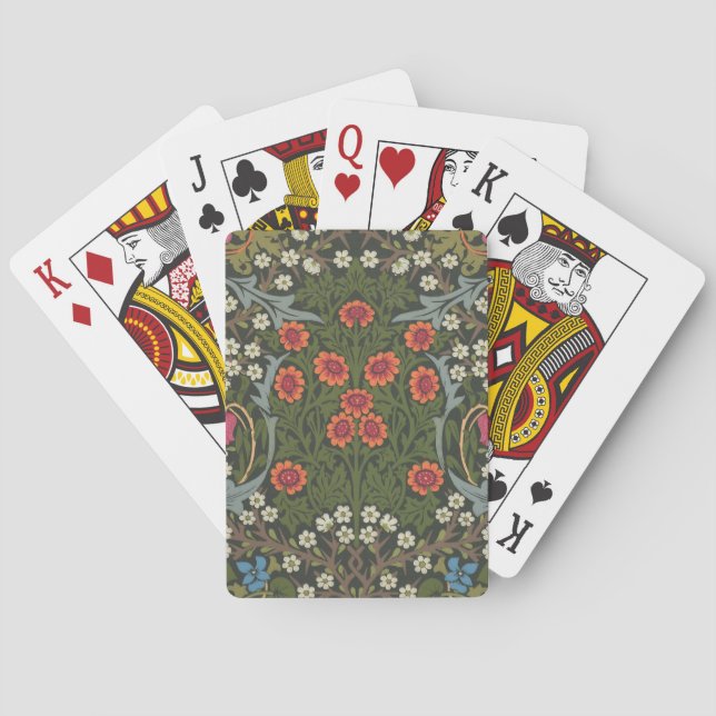 Jeu De Cartes William Morris Blackthorn Garden Flower Classic (dos)