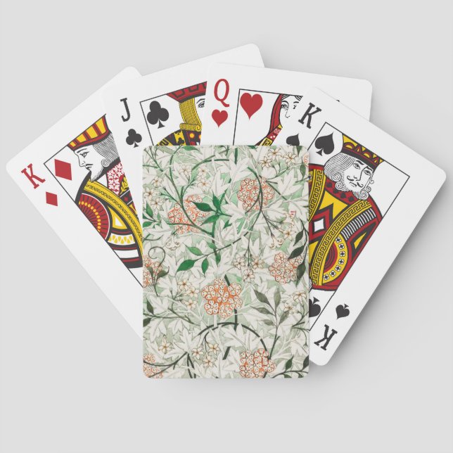 Jeu De Cartes William Morris Jasmine Garden Flower Classic (dos)