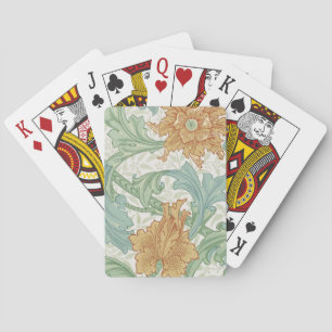 Jeu De Cartes William Morris modèle floral à tige unique