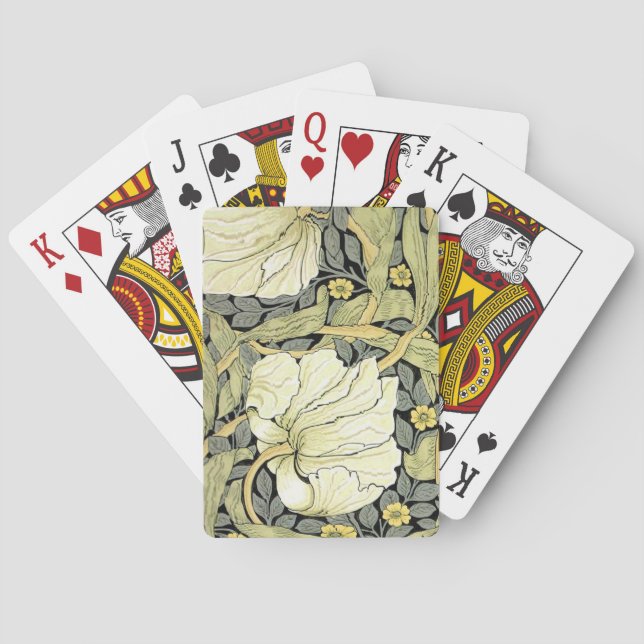 Jeu De Cartes William Morris Pimpernel Fond d'écran floral (dos)