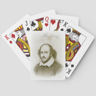 Jeu De Cartes William Shakespeare Portrait et Cartes de Signatur