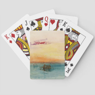 Jeu De Cartes William Turner - Le lagon près de Venise au couche