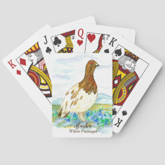 Jeu De Cartes Willow Ptarmigan Alaska State Bird Oubliez-moi pas