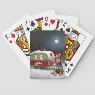 Jeu De Cartes Winter Doberman Caravan Christmas Adventure