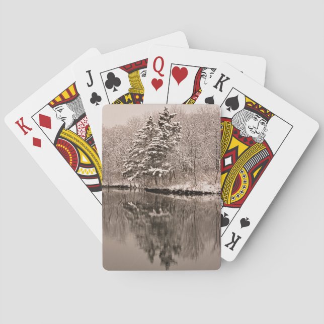 Jeu De Cartes Winter Wonderland - Sepia (dos)