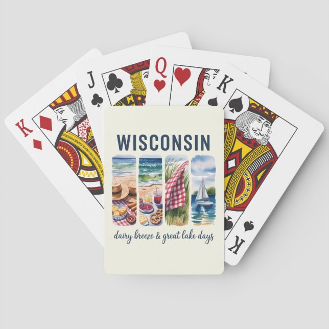Jeu De Cartes Wisconsin - Breeze Laitier et Grands Lacs (dos)