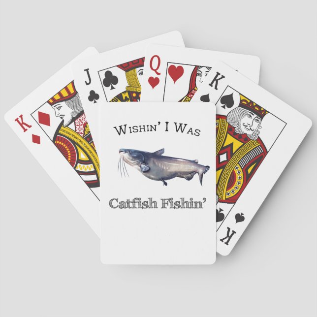 Jeu De Cartes Wishin I était poisson-chat Fishin (dos)