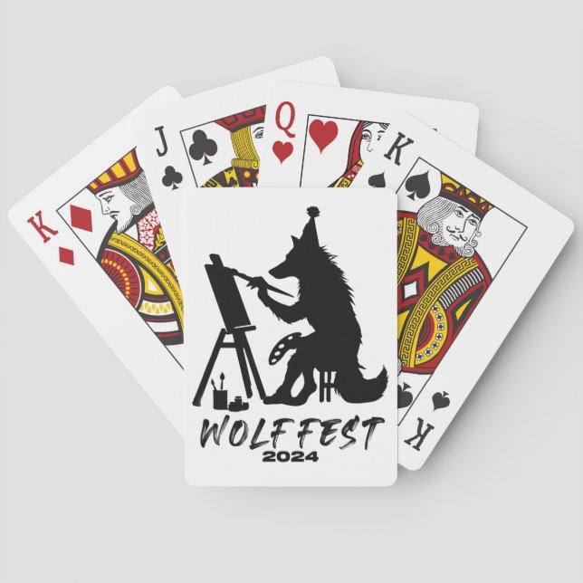 Jeu De Cartes Wolf Fest 2024 Deck of Cards (dos)