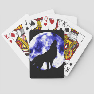 Jeu De Cartes Wolf Howling à Moon
