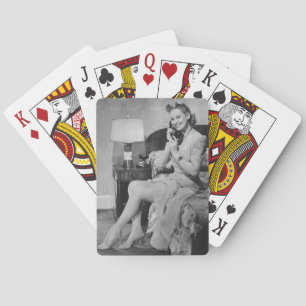 Jeu De Cartes Woman Talking