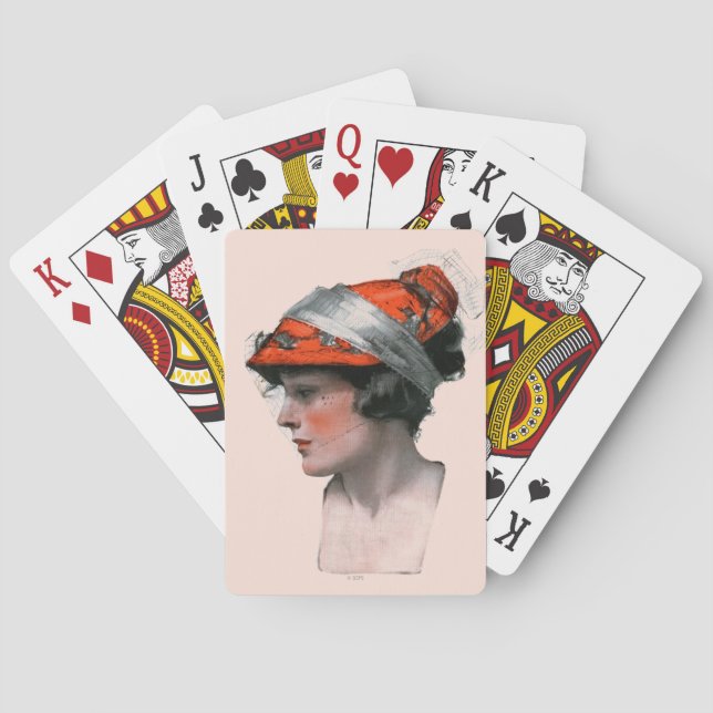 Jeu De Cartes Woman's Profile (dos)