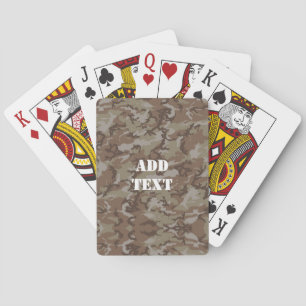 Jeu De Cartes Woodland Desert MilitaryCamouflage
