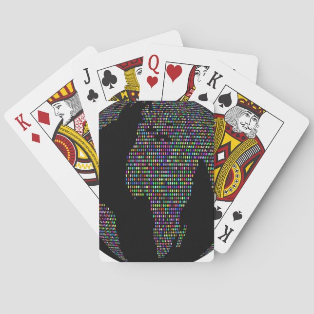 Jeu De Cartes world earth planet globe (dos)
