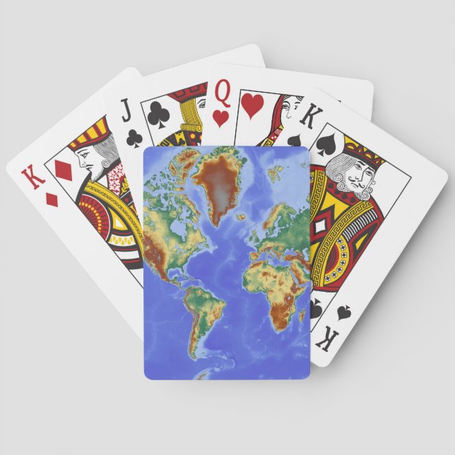 Jeu De Cartes World Geographic International Map (dos)