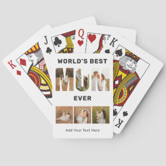 Jeu De Cartes World's Best Mom Custom 6 Photo 