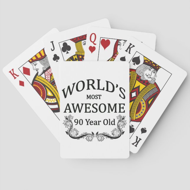 Jeu De Cartes World's Most Awesome 90 Year Old (dos)