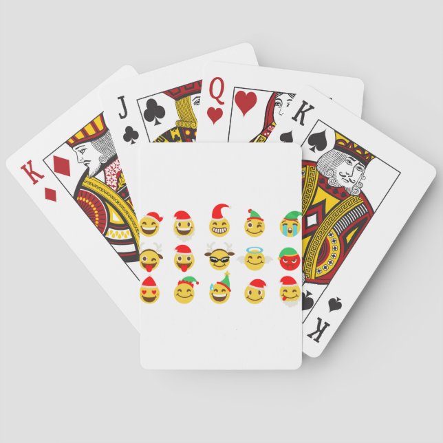 Jeu De Cartes xmas émoji joyeux (dos)