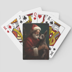 Jeu De Cartes Xoloitzcuintli avec Noël Festif du Père Noël