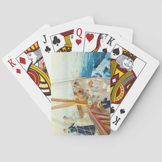 Jeu De Cartes Yachting in the Mediterranean (par J.L. Stewart) (dos)