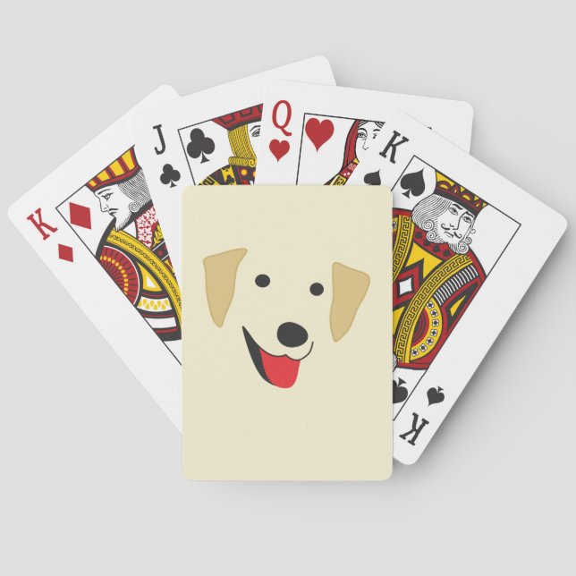 Jeu De Cartes Yellow Lab Face (dos)