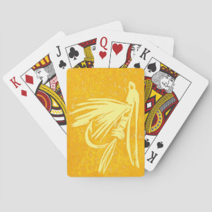 Jeu De Cartes "Yellow Midge" mouille, pêche à la mouche, art de