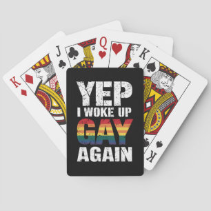 Jeu De Cartes Yep Je Me Suis Réveillé Gay Pride Rainbow Queer Ga