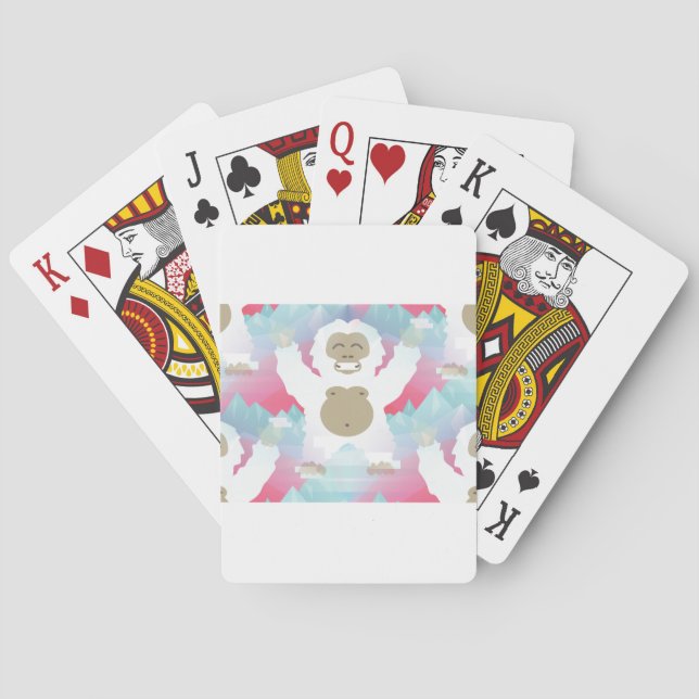 Jeu De Cartes yeti rose (dos)