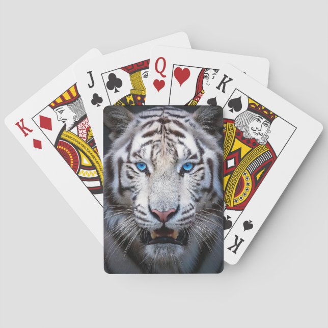 Jeu De Cartes Yeux Bleus Blancs (dos)