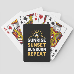 Jeu De Cartes Yoga Lover Yoga Sunrise Sunset Sunburn Répéter