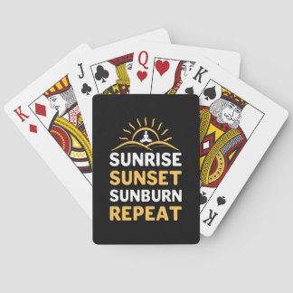 Jeu De Cartes Yoga Lover | Yoga Sunrise Sunset Sunburn Répéter