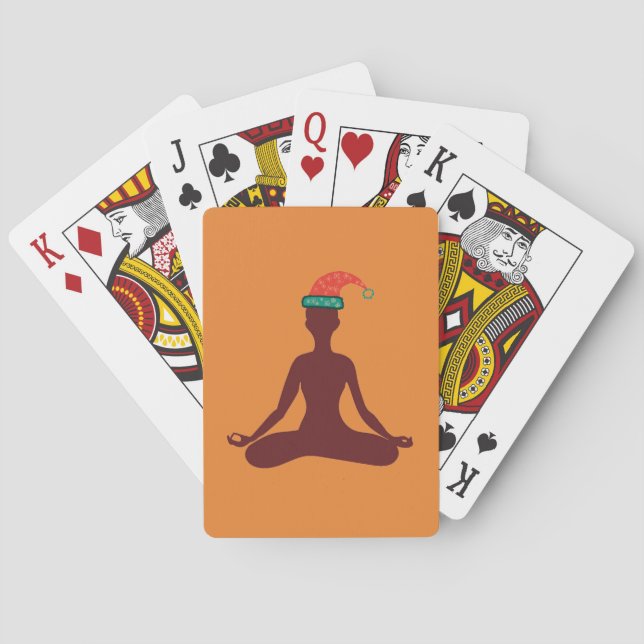 Jeu De Cartes Yoga Père Noël Classic Jouer Cartes (dos)