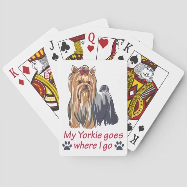 Jeu De Cartes Yorkie Va Là Où Je Vais (dos)