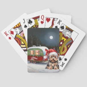 Jeu De Cartes Yorkshire Terrier Caravan Christmas Adventure