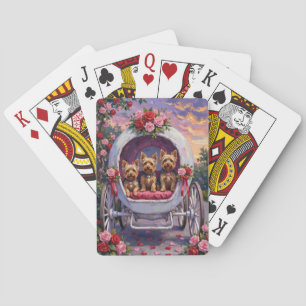 Jeu De Cartes Yorkshire Terrier Chien de la Saint-Valentin