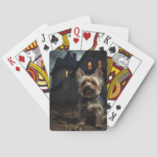Jeu De Cartes Yorkshire Terrier Halloween effrayant